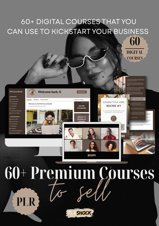 60+ Premium Digital Courses to Sell - PlrShock