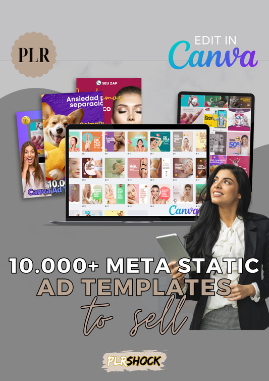 10.000+ High-Performing Meta Static Ad Templates - PLRSHOCK
