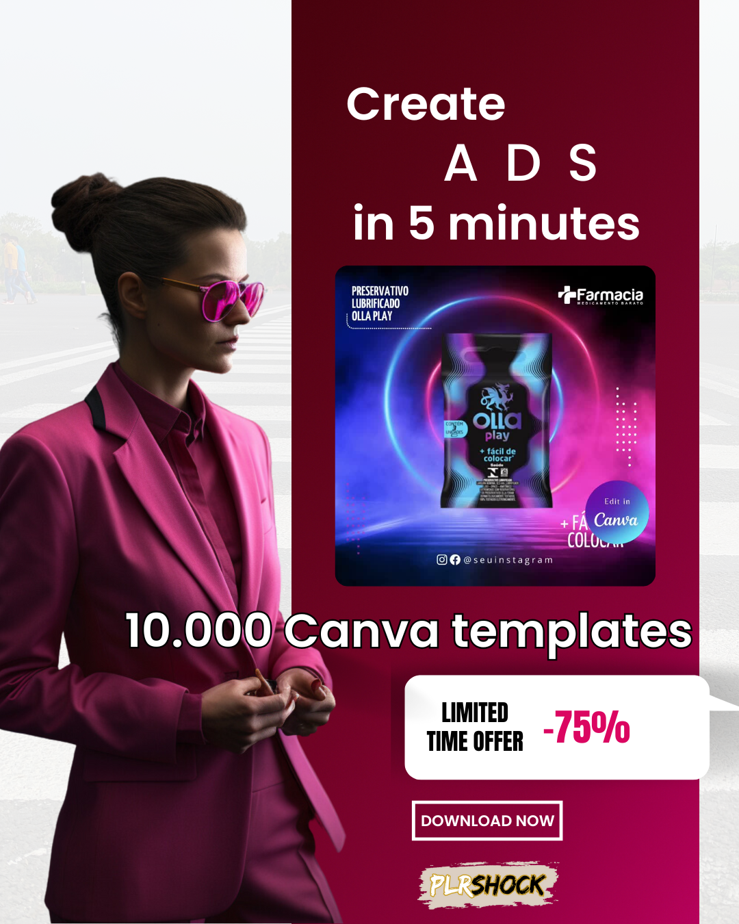 10.000+ High-Performing Meta Static Ad Templates - PLRSHOCK